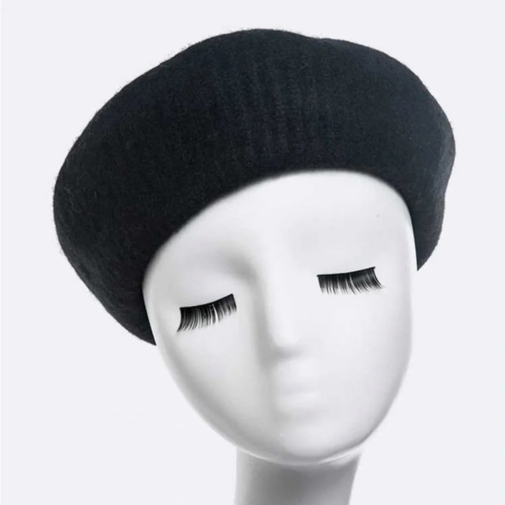 Brushed Structured Wool Beret 3 colors